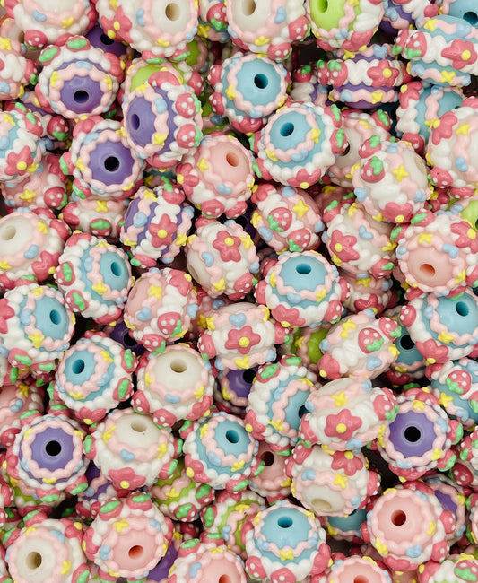 Pastel Strawberry Icing Beads