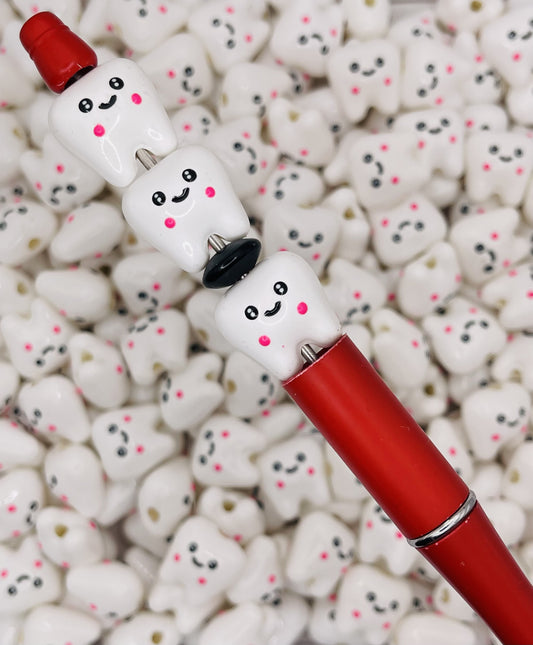 Happy Tooth Beads – Adorable Smiley Tooth Charms for Jewelry & Crafts