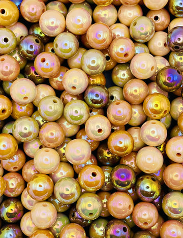 Harvest Glow Iridescent Bead Mix – Warm Neutral Acrylic Beads for Pens & DIY Crafts