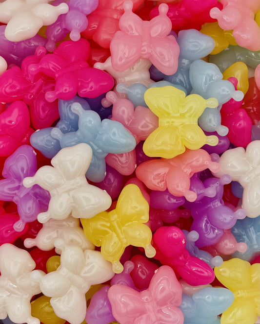 Jelly Butterfly Beads