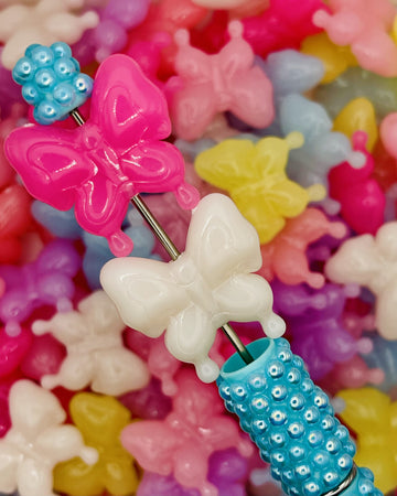 Jelly Butterfly Beads