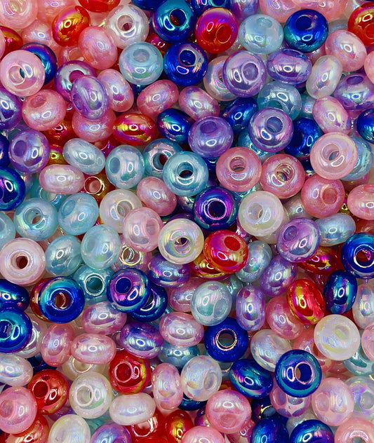 Jelly Glitter Spacer Bead Mix