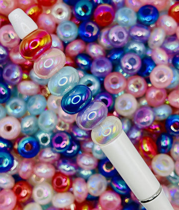 Jelly Glitter Spacer Bead Mix