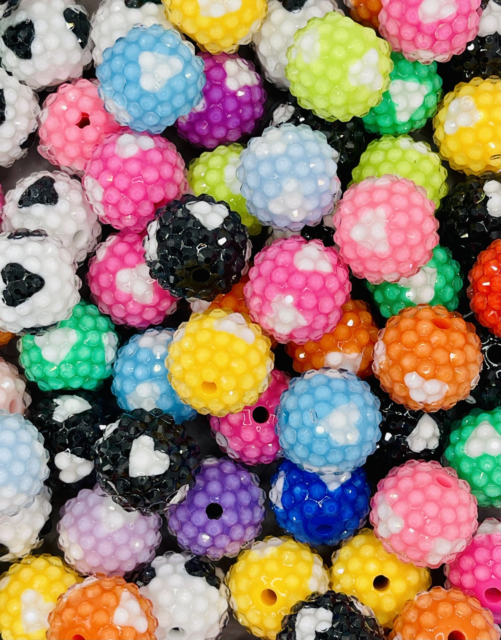 Jelly Rhinestone Heart  Beads – Vibrant and Fun for DIY Crafts