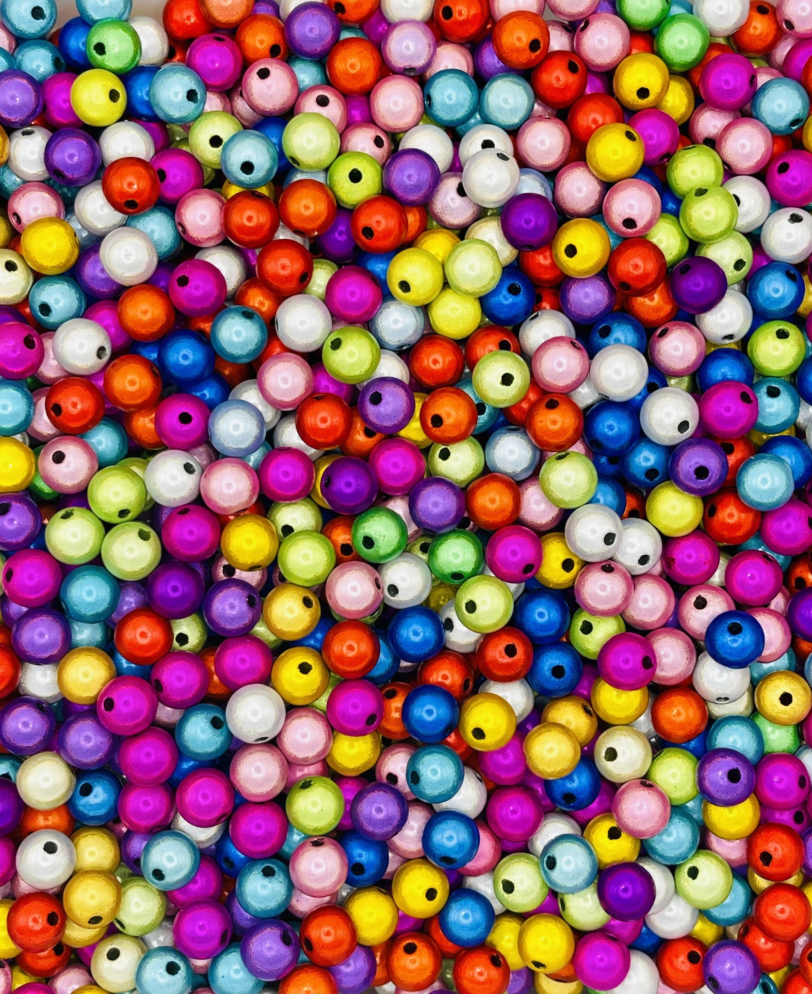 Vibrant Laser-Cut Beads – 8mm for Creative Designs