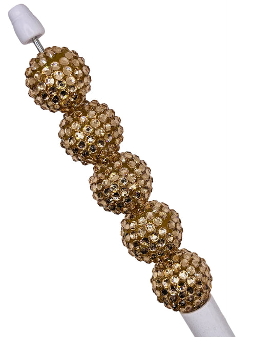 Light Gold Rhinestone Beads