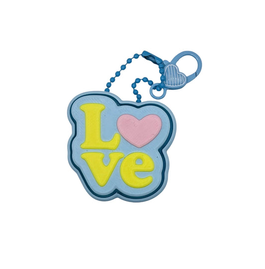 LOVE Clicker Keychain | 3D Printed Sensory Fidget Toy | Pocket Clicker | Backpack & Keychain Accessory
