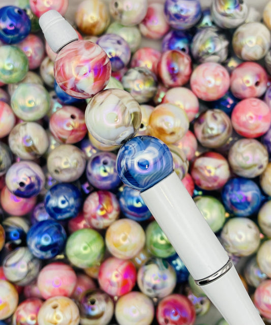 Marble-Style Acrylic Beads - Perfect for Unique DIY Creations