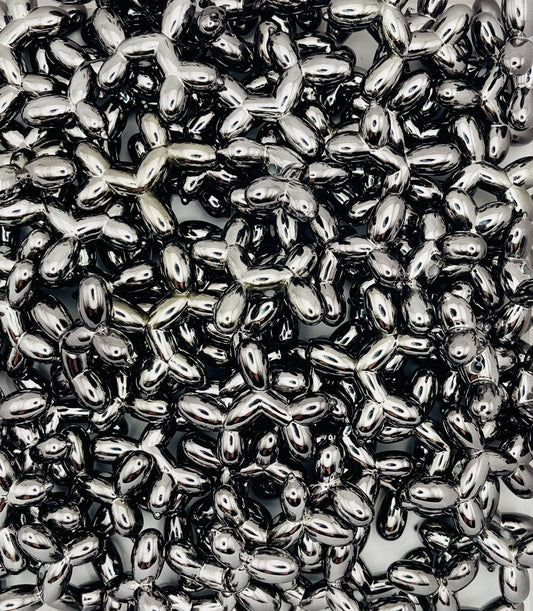 Metallic Balloon Dog Beads