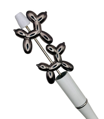 Metallic Balloon Dog Beads