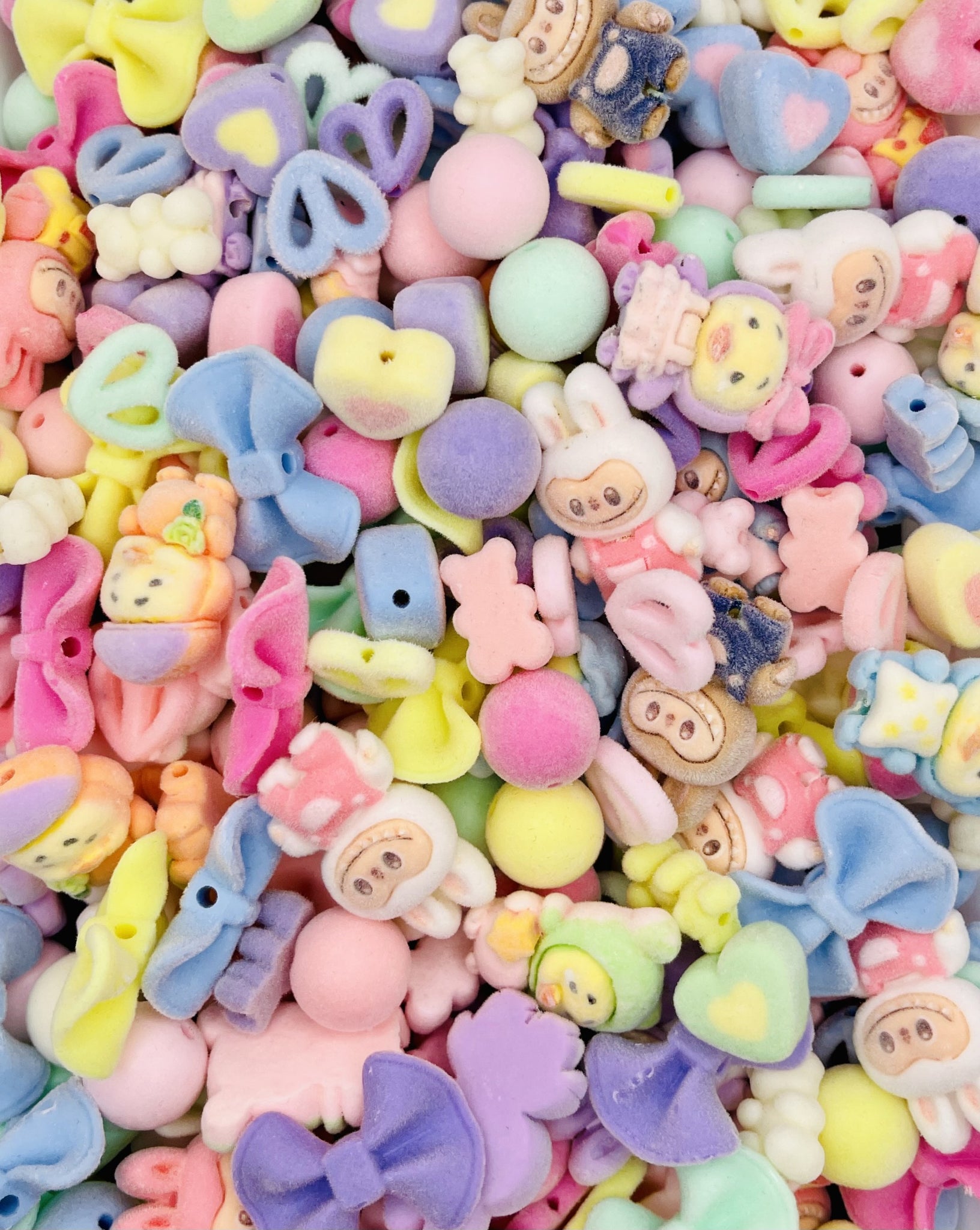 Flocked Bead Mega Mix – Add Soft, Playful Texture to Your Creations!