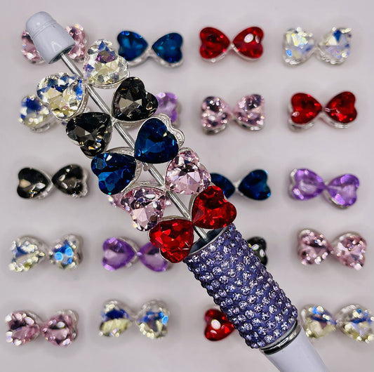 Crystal Bow Beads – Sparkling Elegance for Jewelry & Beadable Pens