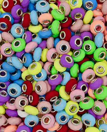 Diamond-Cut European Spacer Beads
