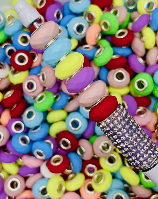 Diamond-Cut European Spacer Beads