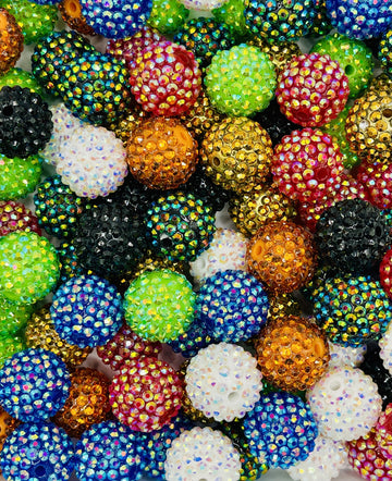 Multi-Color Rhinestone Beads