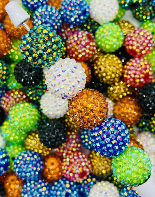 Multi-Color Rhinestone Beads