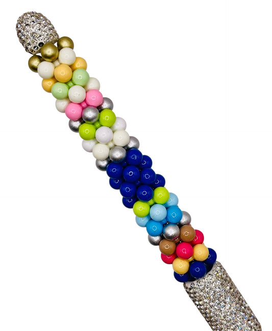 Glossy Flower Spacer Beads | 4-Petal Acrylic Spacer Beads | Colorful DIY Beadable Pens, Jewelry & Crafts