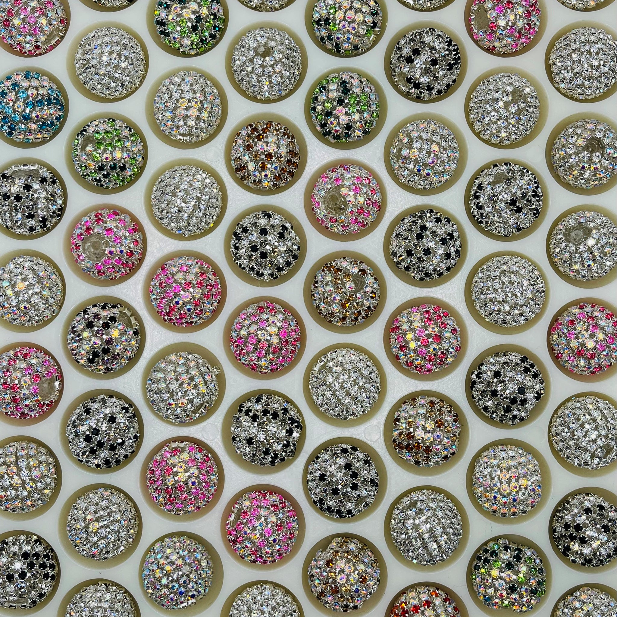 Multicolored Rhinestone Beads