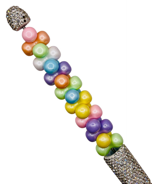 Pastel Pearl Bone Spacer Beads| Glossy Acrylic Connector Beads | DIY Beadable Pens, Keychains & Crafts