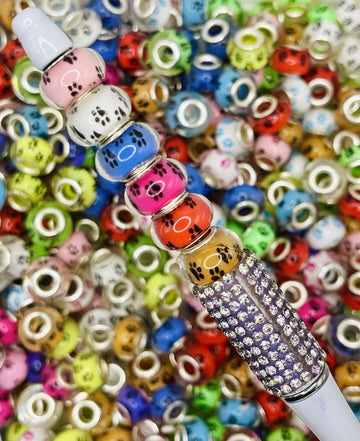 Paw Print Spacer Beads !
