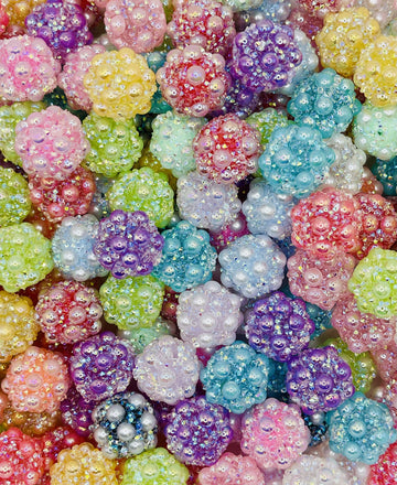 Pearl Rhinestone Bubble Beads – Sparkly Cluster Beads for Pens, Jewelry & DIY Crafts