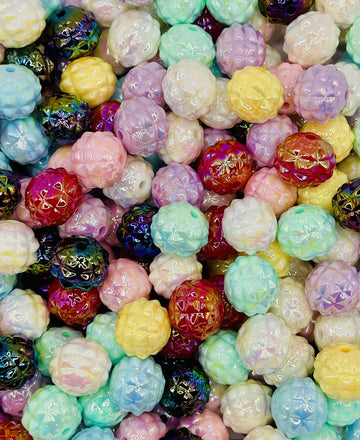 Pineapple-Textured Glossy Rounds | Perfect for Pens, Jewelry & Bold Accessories.
