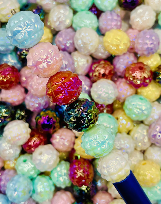 Pineapple-Textured Glossy Rounds | Perfect for Pens, Jewelry & Bold Accessories.
