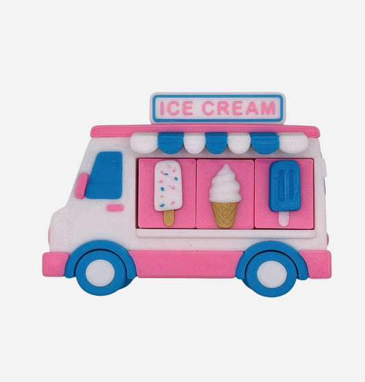 3D Printed Ice Cream Truck Clicker | Sensory Fidget Desk Toy