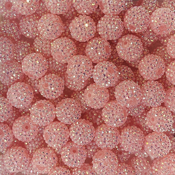 Cotton Pink Blush Rhinestone Beads!