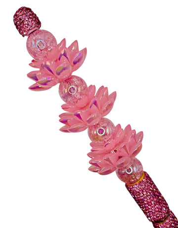Lotus Flower Beads – Elegant Acrylic Toppers for Beadable Crafts