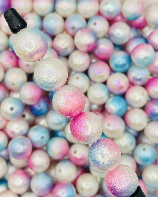 Pastel Wrinkle Pearl Beads