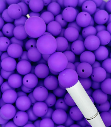 Purple Silicone Beads