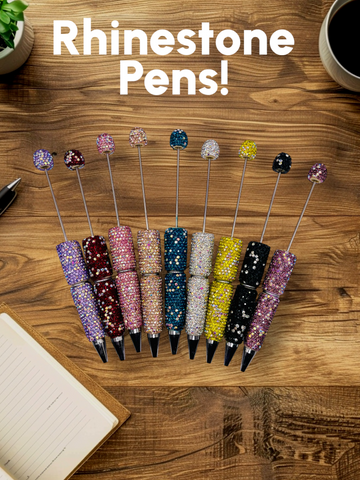 Sparkling Rhinestone Beadable Pens - Glamorous DIY Custom Pens.