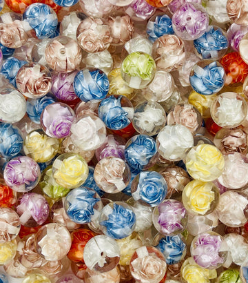 Encased Rose Beads
