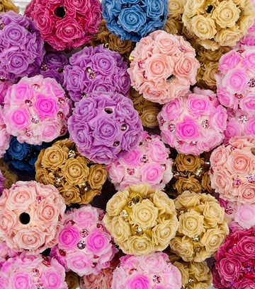 Rose Rhinestone Cluster Beads – Colorful Floral Statement Beads for Pens, Jewelry & DIY Crafts