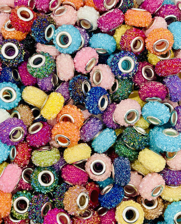 Rose Bloom Spacer Beads – Vibrant Floral Accents for Your Creations