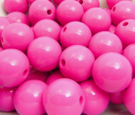 Colorful Chunky Bubblegum Beads - 20mm 10 Pcs - 16MM 25 Pcs