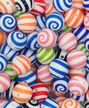 Silicone Swirl Beads