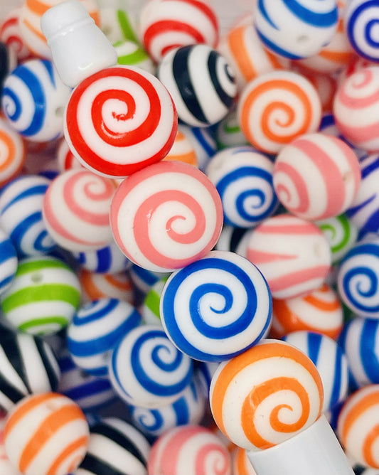 Silicone Swirl Beads