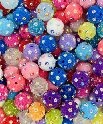 Frosted Colorful Rhinestone