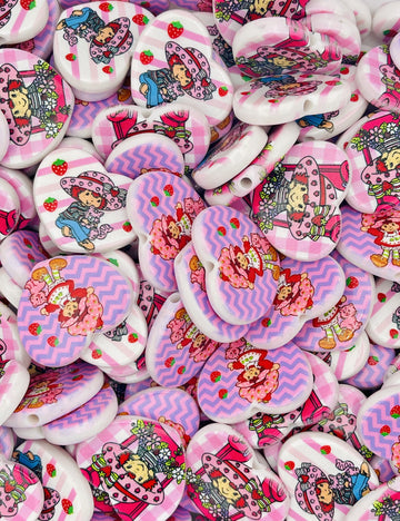 Berry Sweet Printed Beads – Vintage Cartoon Mix