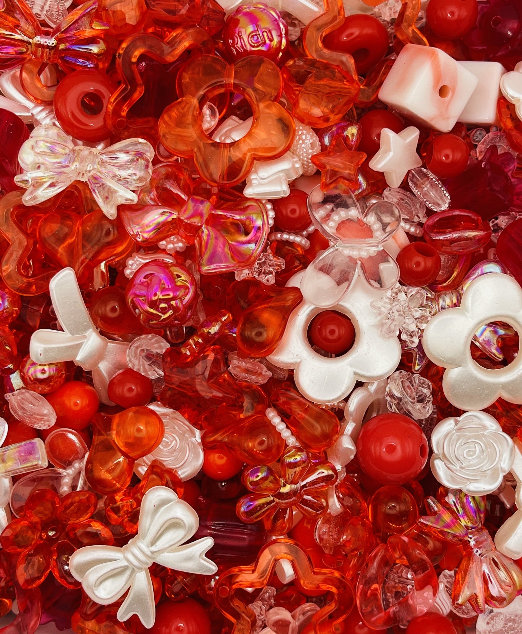 Strawberry Bliss Bead Mix for Bracelets, Keychains, and Necklaces