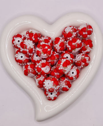 Strawberry Pearl Beads – Chunky Beads for Pens & Crafts