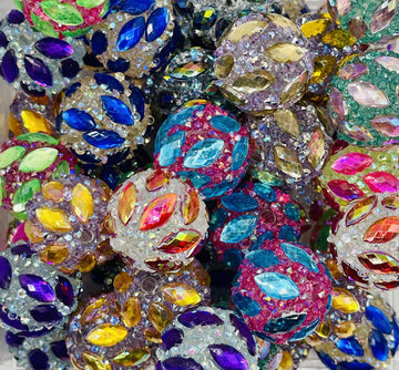 Iridescent Leaf Rhinestone Beads!