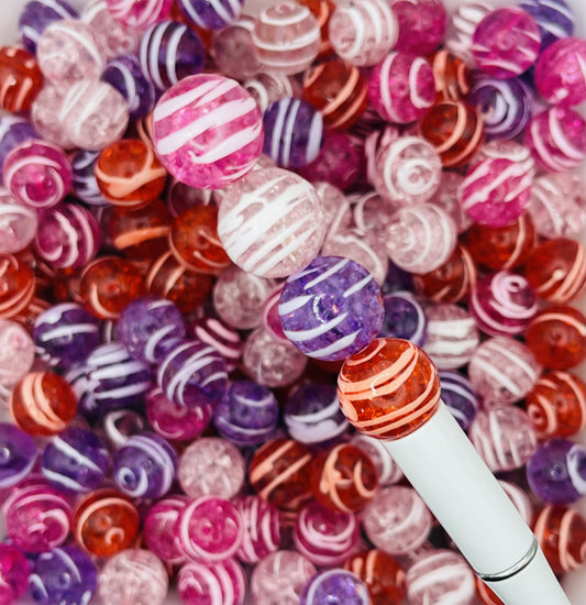 Swirl Crackle Beads