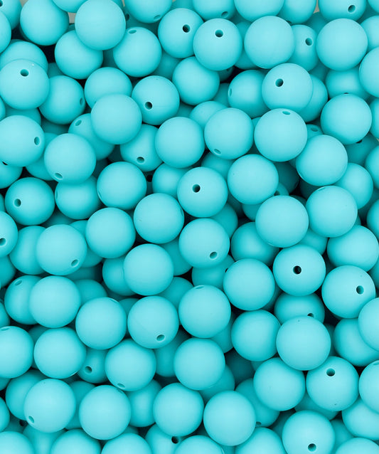 Teal Silicone Beads