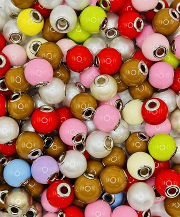 Colorful Large Hole Spacer Beads