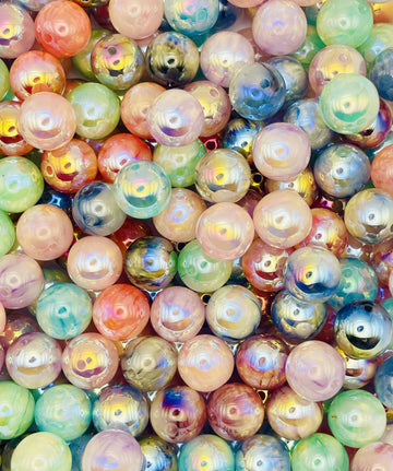 UV Marble Glossy Beads
