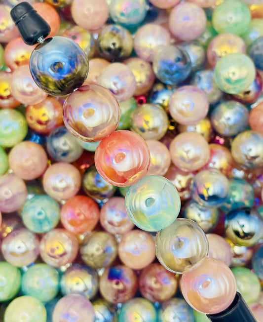 UV Marble Glossy Beads