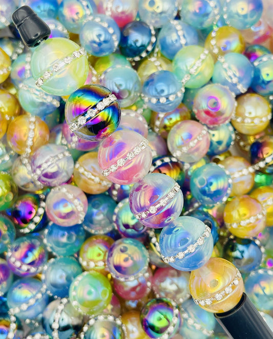 UV Rainbow Rhinestone Beads
